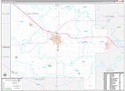 Van Wert Wall Map Premium Style